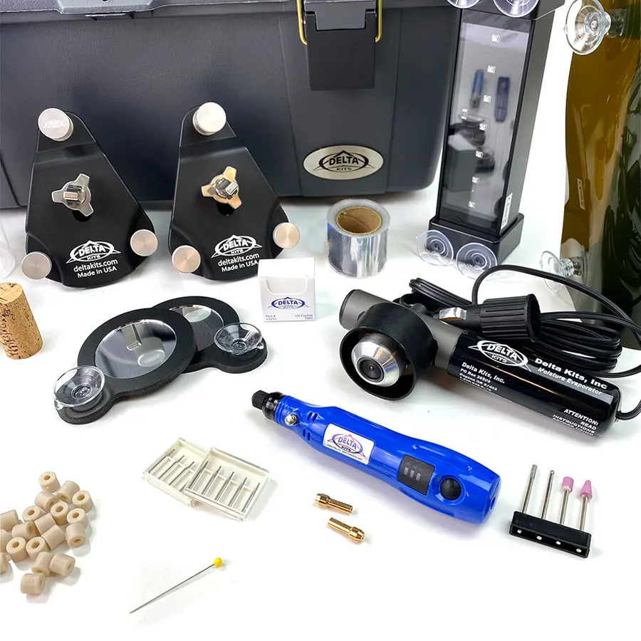 Delta Kits EZ-450D Mobile Pro — priekinio stiklo remonto rinkinys