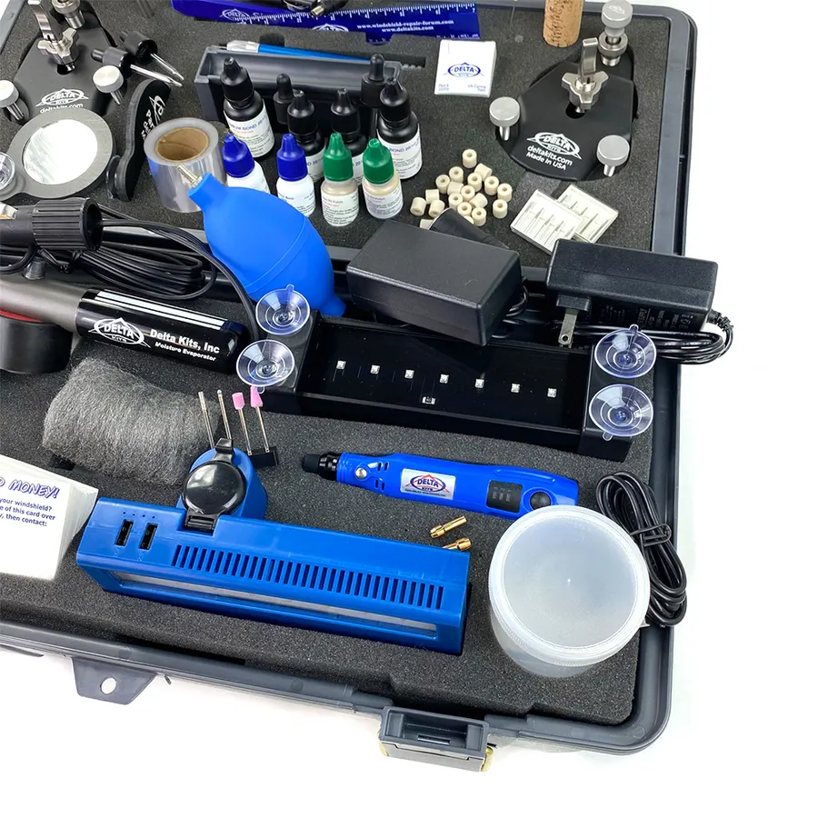Delta Kits EZ-450D Mobile Pro — priekinio stiklo remonto rinkinys